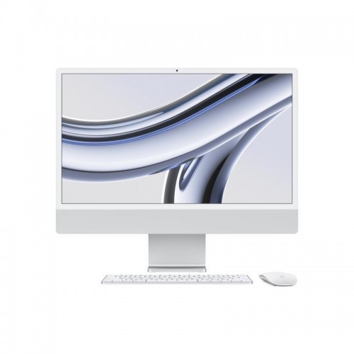 Apple IMac 24" 2023 (M3-8-Core/8GB/256GB SSD/10-Core GPU/macOS) Silver International English