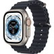 Apple Watch Ultra Titanium 49mm Αδιάβροχο με eSIM και Παλμογράφο (Midnight Ocean Band