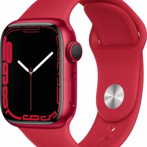  Apple Watch Series 7 Aluminium 41mm Αδιάβροχο με Παλμογράφο (Product Red) 