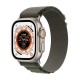 Apple Watch Ultra Titanium 49mm Αδιάβροχο με eSIM και Παλμογράφο (Green Alpine Loop Large)