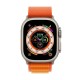 Apple Watch Ultra Titanium 49mm Αδιάβροχο με eSIM και Παλμογράφο (Orange Alpine Loop Large)