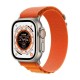 Apple Watch Ultra Titanium 49mm Αδιάβροχο με eSIM και Παλμογράφο (Orange Alpine Loop Large)