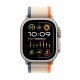 Apple Watch Ultra 2 Trail Loop (M/L) Titanium 49mm Αδιάβροχο με eSIM και Παλμογράφο (Orange/Beige Trail Loop - M/L)